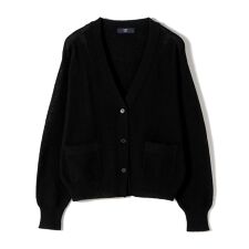 《予約》SHIPS Colors:〈手洗い可能〉ペーパー ライク フリンジ ポケット カーディガン◆