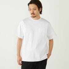 SHIPS Colors:〈抗菌防臭・接触冷感・UVカット〉シルケット コットン クルーネック T◇