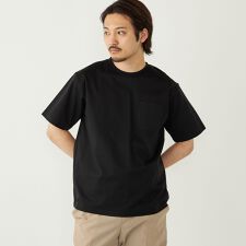 SHIPS Colors:〈抗菌防臭・接触冷感・UVカット〉シルケット コットン クルーネック T◇