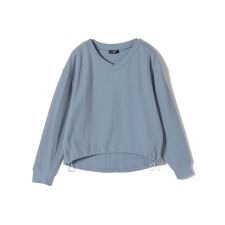 SHIPS Colors:〈手洗い可能〉変形ワッフル Vネック プルオーバー