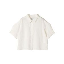 《予約》SHIPS Colors:〈洗濯機可能〉ユーロリネン ボクシー パフスリーブ シャツ◆