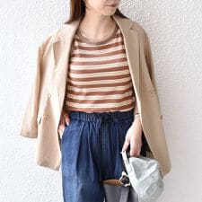 《予約》SHIPS Colors:〈手洗い可能〉ボーダー カップ タンクトップ◆