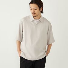 《予約》SHIPS Colors:〈吸水速乾〉マルチファンクション ジョーゼット ポロシャツ◆