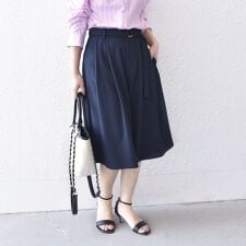 SHIPS Colors:〈洗濯機可能〉2タック ベルテッド ハーフ パンツ