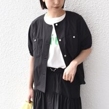 《予約》SHIPS Colors:〈接触冷感・UVカット・撥水〉マルチファンクション 羽織 シャツ◆