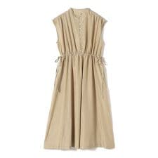 《予約》SHIPS Colors:〈手洗い可能〉コットン キュプラ ギャザー ワンピース◆