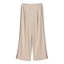 《予約》SHIPS Colors:〈手洗い可能〉ソフト 梨地 サイドライン パンツ◆