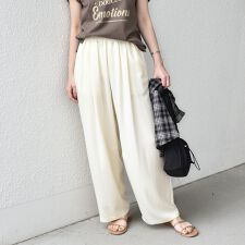 《予約》SHIPS Colors:〈手洗い可能〉レーヨンナイロン バレル パンツ◆