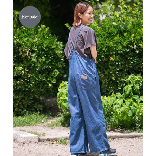 【お気にいる】 別注』Wrangler×EKAL デニムサロペット | エカル(EKAL) | マルイ サロペット・オーバーオール・オールインワン