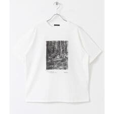 フォトプリントショートスリーブ Tシャツ