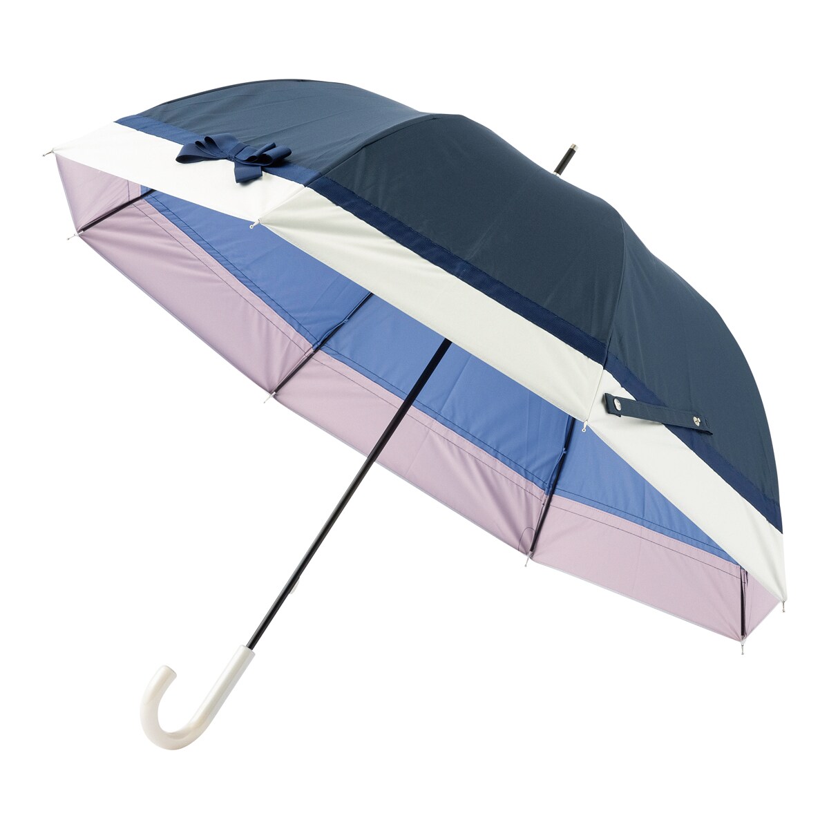 ★新品・タグ付き★フルラ　晴雨兼用パラソル　日傘　１級遮光　遮熱　スライド式 セール】一級遮光 晴雨兼用折りたたみ日傘 ”ハート刺繍