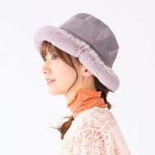 エスタ(estaa)のエッジボリューム ファーダウンクロッシェ／サイズ調整可／手洗い