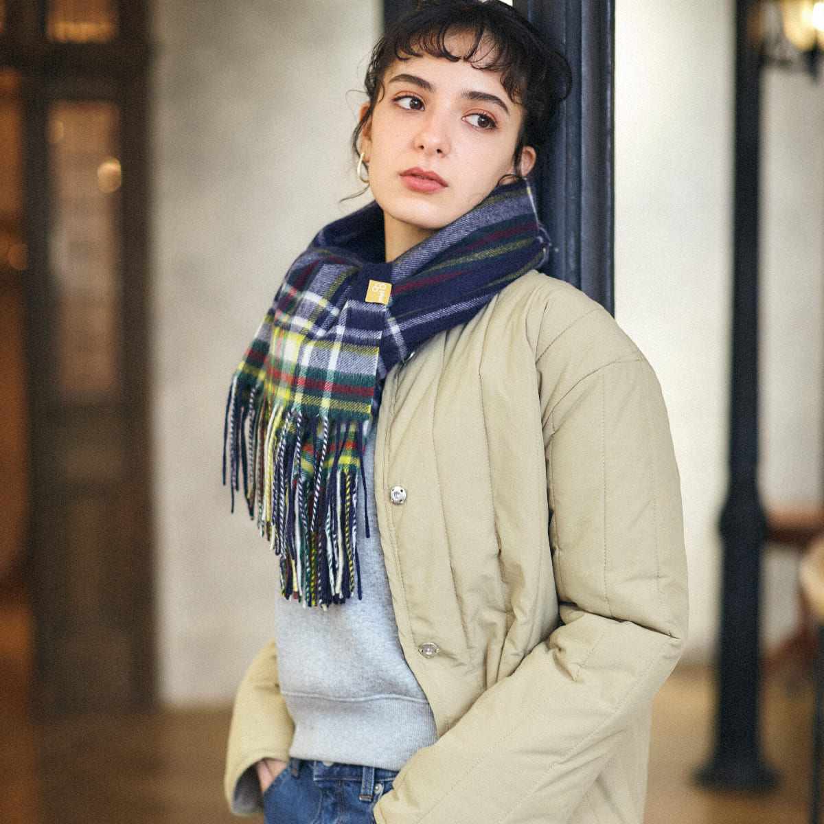 期間限定値下 カシミヤ 100% ストール 洗えるカシミヤ グレー　マルイ カシミヤ100％大判サイズストール cashmere | すべての商品