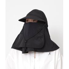 【WEB限定 遮光率100％ 洗える】鉄壁たれ付きハット カバー付き ジョッキー 日よけ 紫外線