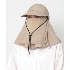 【WEB限定 遮光率100％ 洗える】鉄壁たれ付きハット カバー付き ジョッキー 日よけ 紫外線