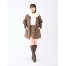 エスタ(estaa)の【洗える】フェイクファースヌード 12×95cm ポメラニアン