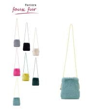 ムーンバット(MOONBAT)のフェイクファースマホポシェット ショルダーバッグ レッキス風×ラム風