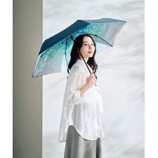 【ハニカム断熱パラソル】晴雨兼用折りたたみ日傘 アイスクリスタル 55cm 遮光 遮熱 UV