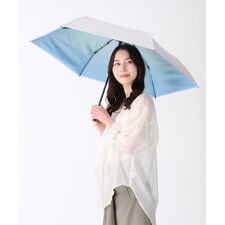 【ハニカム断熱パラソル】晴雨兼用折りたたみ日傘 グラデーション 55cm 遮光 遮熱 UV