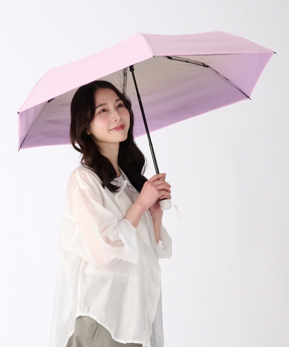 【ハニカム断熱パラソル】晴雨兼用折りたたみ日傘 グラデーション 55cm 遮光 遮熱 UV