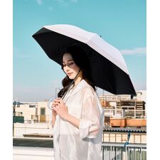 【ハニカム断熱パラソル】晴雨兼用日傘 長傘 ロング傘 ボーダー 50cm 遮光 遮熱 UV