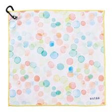 ★2026春夏新柄★【くっつきタオル】吸水マルチタオル カラフルドット 30×30cm カラビナ付き