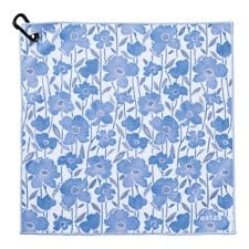 ★2026春夏新柄★【くっつきタオル】吸水マルチタオル フラワー 30×30 ハンカチ カラビナ付