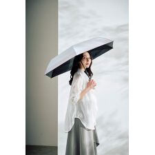 【ハニカム断熱パラソル】晴雨兼用折りたたみ日傘 ボーダー 55cm 遮光 遮熱 UV ユニセックス