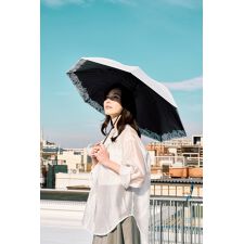 【ハニカム断熱パラソル】晴雨兼用日傘 長傘 アイスサークル 50cm 遮光 遮熱 UV