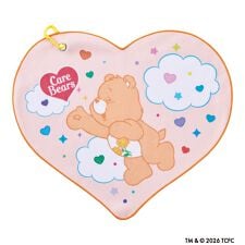 【くっつきタオル】吸水マルチタオル ケアベア TM ハート -Friend- カラビナ付