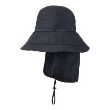 【接触冷感】-サンシェードハット- ネックガード付ハット 帽子 遮光率100％ 遮熱 UV 洗える