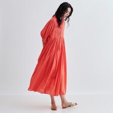 ピンタックコットンワンピース