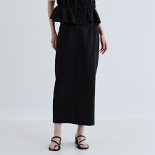 【セットアップ可能】スクエアサッカースリットスカート【洗えるカセット服夏服】