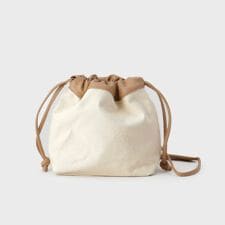 キャンバス巾着ショルダー