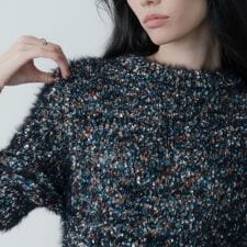 カラーネップニット