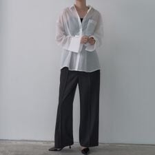 【Comfy SET UP】イージーストレートワイドパンツ【セットアップ対応／通勤カセット服】