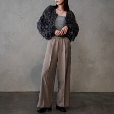 Comfy SET UP｜イージーストレートワイドパンツ【セットアップ対応／通勤カセット服】