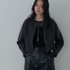 ギャレスト(GALLEST)のフリルヘムジップカーディガン