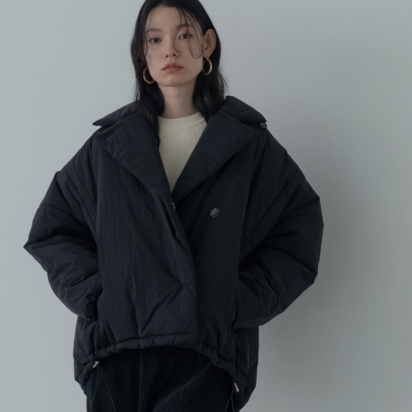 23区　シレータフタ　ダウンコート　ミドル丈　黒　M 新色追加/洗える/撥水加工】シレータフタ ミドル丈 ダウンコート