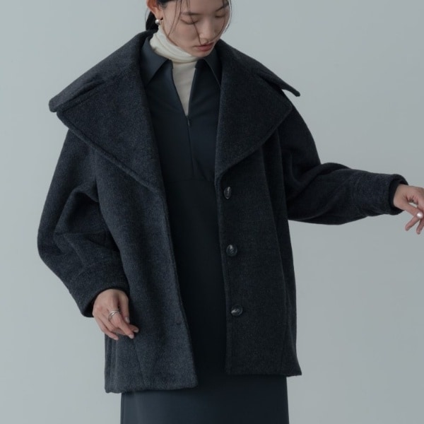 美品✨スローブイエナ　HAMILTONダブルフェイスウールチェスターコート　36 SLOBE IENA コート チェスターコート HAMILTON WOOLダブル