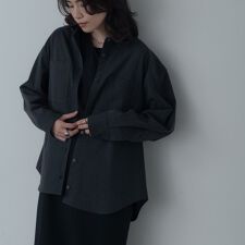 Timeless｜ウーステッドライクフォルムシャツ【セットアップ対応】