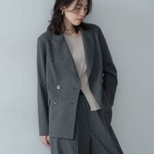 Comfy SET UP｜ダブルブレストジャケット【セットアップ対応／通勤／カセット服】