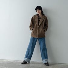 ネップツイードコクーンジャケット