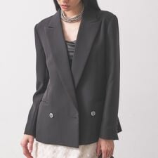 【オケージョン／セレモニー／セットアップ可能】ダブルクロスモードジャケット