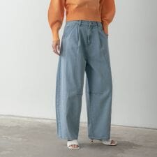 バレルデニムパンツ