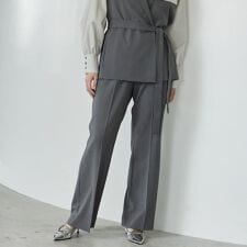 Comfy SET UP｜ストレートフレアパンツ【セットアップ対応／通勤／カセット服】