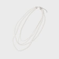 マルチストリングパール調ネックレス