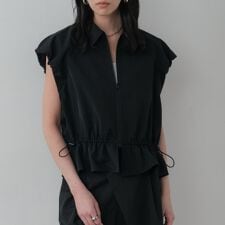 ジップアップフォルムブルゾン【セットアップ可能／UVカット／接触冷感】