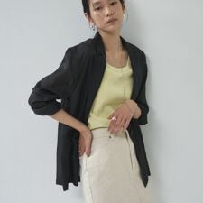 【接触冷感】シアーシャツジャケット