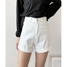 デニム風ショートパンツ